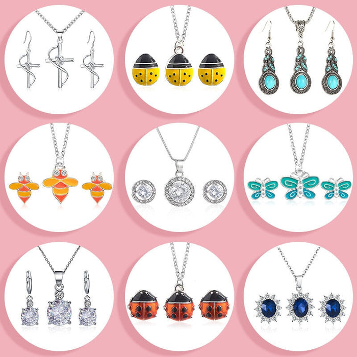 Wholesale diamond inlaid Zircon Necklace JDC-NE-Yiz005 necklaces 艺真 Wholesale Jewelry JoyasDeChina Joyas De China