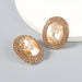 Wholesale diamond oval alloy earrings JDC-ES-JL036 Earrings JoyasDeChina gold Wholesale Jewelry JoyasDeChina Joyas De China
