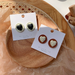 Wholesale diamond peach heart earrings JDC-ES-W346 Earrings JoyasDeChina Wholesale Jewelry JoyasDeChina Joyas De China