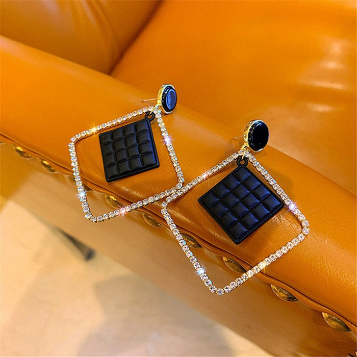 Wholesale Diamond Rhinestone Metal Earrings JDC-ES-XC346 Earrings 夏晨 Wholesale Jewelry JoyasDeChina Joyas De China