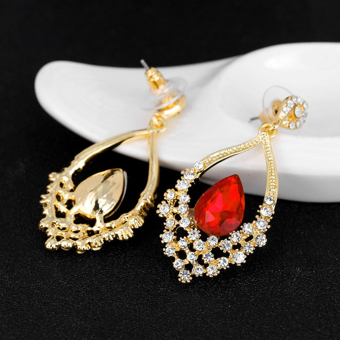 Wholesale diamond set basket alloy earrings JDC-ES-GSDB035 Earrings 丹比华比 Wholesale Jewelry JoyasDeChina Joyas De China