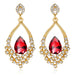 Wholesale diamond set basket alloy earrings JDC-ES-GSDB035 Earrings 丹比华比 Red Wholesale Jewelry JoyasDeChina Joyas De China