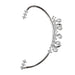 Wholesale diamond-set pearl alloy earhook JDC-ES-ChiH001 Earrings 池豪 Left ear Wholesale Jewelry JoyasDeChina Joyas De China