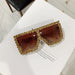 Wholesale diamond-set square frame sunglasses JDC-SG-KD129 Sun Glasses 珂盾 champagne 1 Wholesale Jewelry JoyasDeChina Joyas De China