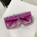 Wholesale diamond-set square frame sunglasses JDC-SG-KD129 Sun Glasses 珂盾 Purple 1 Wholesale Jewelry JoyasDeChina Joyas De China