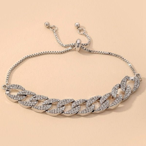 Wholesale diamond silver geometric Bracelet JDC-BT-YWJQ007 Bracelet 义乌精巧 Wholesale Jewelry JoyasDeChina Joyas De China