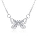 Wholesale diamond-studded butterfly pendant copper necklaces JDC-NE-A093 Necklaces 妙雅 2 Wholesale Jewelry JoyasDeChina Joyas De China