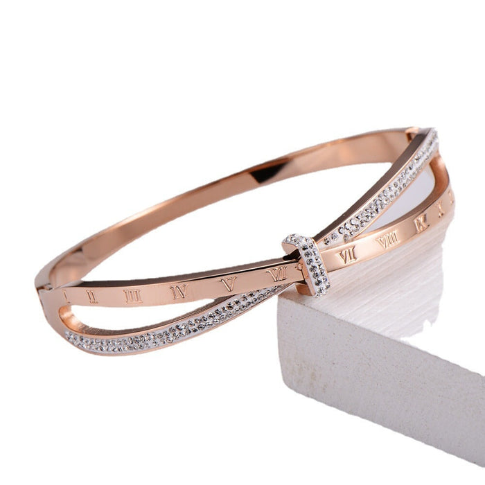Wholesale digital diamond-encrusted stainless steel bracelet JDC-BT-Aimi003 Bracelet 爱米萝 Wholesale Jewelry JoyasDeChina Joyas De China