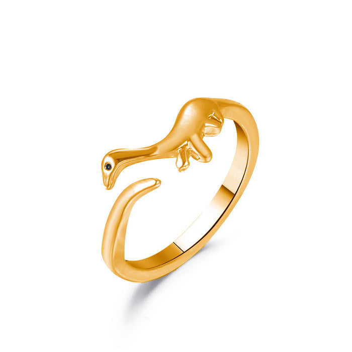 Wholesale dinosaur copper open rings JDC-RS-A067 Rings 妙雅 5 one size Wholesale Jewelry JoyasDeChina Joyas De China
