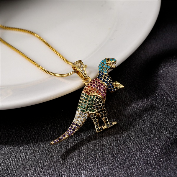 Bulk Jewelry Wholesale Dinosaur pendant necklace HIP HOP JDC-ag125 Wholesale factory from China YIWU China