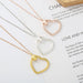 Wholesale DIY Alloy Heart Pendant Necklace JDC-NE-XingL004 Necklaces 星銮 Wholesale Jewelry JoyasDeChina Joyas De China