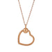 Wholesale DIY Alloy Heart Pendant Necklace JDC-NE-XingL004 Necklaces 星銮 rose gold Wholesale Jewelry JoyasDeChina Joyas De China