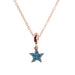 Wholesale DIY Alloy Silver Plated Colorful Starfish Pendant Necklace JDC-NE-XingL006 Necklaces 星銮 NC01 Wholesale Jewelry JoyasDeChina Joyas De China