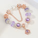 Wholesale DIY Beaded Purple Crown Alloy Bracelet JDC-BT-XingL008 Bracelet 星銮 Wholesale Jewelry JoyasDeChina Joyas De China