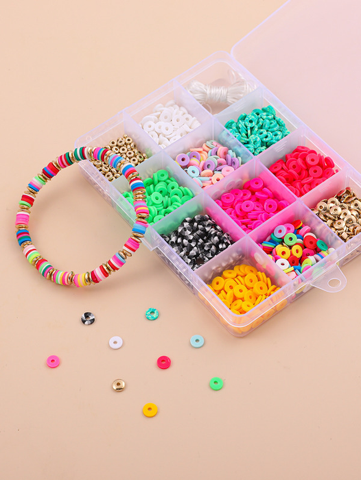 Bulk Jewelry Wholesale diy12 lattice soft pottery Necklace material box Bracelet material bag accessories JDC-DLY-RL003 Wholesale factory from China YIWU China