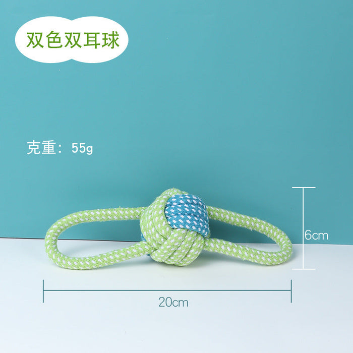 Wholesale dog cotton rope knot bite resistant toys pack of 2 JDC-PT-FP008 Pet Toy 沣沛 E MINIMUM 2 Wholesale Jewelry JoyasDeChina Joyas De China