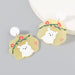 Wholesale dog pattern resin earrings JDC-ES-JL149 Earrings JoyasDeChina yellow Wholesale Jewelry JoyasDeChina Joyas De China