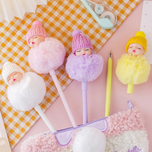 Wholesale doll hairball neutral pen JDC-BP-Yizhou003 Ballpoint Pen 义周 Wholesale Jewelry JoyasDeChina Joyas De China