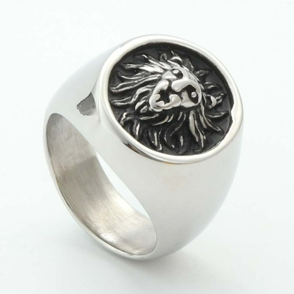 Wholesale domineering titanium steel Lion Ring four color ring JDC-RS-LS001 Men Rings JoyasDeChina Wholesale Jewelry JoyasDeChina Joyas De China