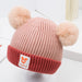 Wholesale double ball red wool hat JDC-FH-GSYH051 FashionHat 予画 Skin pink Average code Wholesale Jewelry JoyasDeChina Joyas De China