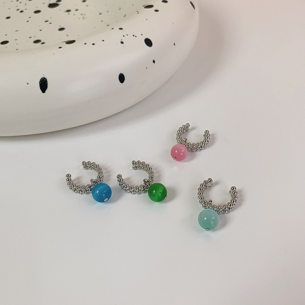 Wholesale double color alloy earrings JDC-ES-W404 Earrings JoyasDeChina Wholesale Jewelry JoyasDeChina Joyas De China