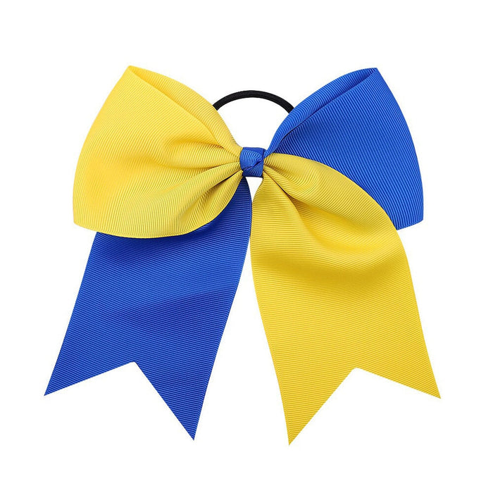 Wholesale double color dovetail bow children hair band JDC-HS-YL060 Hair Scrunchies 雅伦 3 Wholesale Jewelry JoyasDeChina Joyas De China