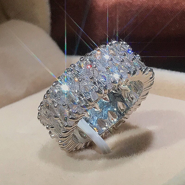 Wholesale double drainage drip zircon ring JDC-RS-Caos004 Rings 曹适 Wholesale Jewelry JoyasDeChina Joyas De China