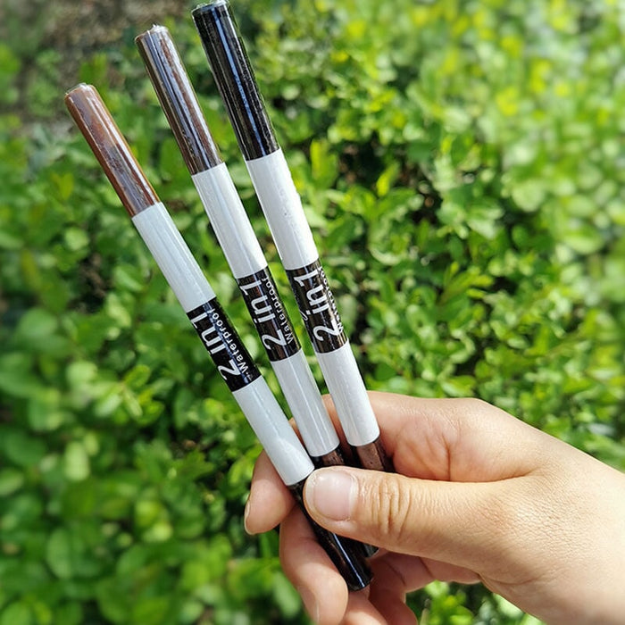 Wholesale double-ended four-pronged water waterproof non-smudge eyeliner eyebrow pencil JDC-EP-Minf003 eyebrow pencil 闵妃 Wholesale Jewelry JoyasDeChina Joyas De China