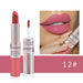 Wholesale double head non-stick cup matte matte lip gloss light bean paste non-fading dipped cup lipstick JDC-MK-XuQ001 lipstick 徐芹 12 Wholesale Jewelry JoyasDeChina Joyas De China