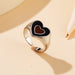 Wholesale Double Heart Alloy Rings JDC-RS-F104 Rings 韩之尚 Wholesale Jewelry JoyasDeChina Joyas De China