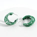 Wholesale double-layer C-shaped metal Earrings JDC-ES-JQ117 Earrings JoyasDeChina green Wholesale Jewelry JoyasDeChina Joyas De China
