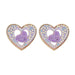 Wholesale double layer heart shape geometric alloy diamond earrings JDC-ES-JL953 Earrings 氿乐 Wholesale Jewelry JoyasDeChina Joyas De China