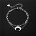 Wholesale double layer moon titanium steel hand ornament JDC-BT-Mingm003 Bracelet 敏萌 Wholesale Jewelry JoyasDeChina Joyas De China
