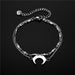 Wholesale double layer moon titanium steel hand ornament JDC-BT-Mingm003 Bracelet 敏萌 Wholesale Jewelry JoyasDeChina Joyas De China