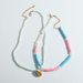 Wholesale double layer stacked wind colored Shell Pendant clavicle chain JDC-NE-JQ060 NECKLACE JoyasDeChina Wholesale Jewelry JoyasDeChina Joyas De China