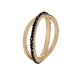Wholesale double ring circle frosted alloy Rings JDC-RS-JQ021 Rings 佳琪 Wholesale Jewelry JoyasDeChina Joyas De China