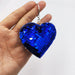 Wholesale double-sided reflective Sequin girl's heart keychains JDC-KC-YD026 Keychains 帝雁 blue 6*6.4cm Wholesale Jewelry JoyasDeChina Joyas De China