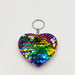 Wholesale double-sided reflective Sequin girl's heart keychains JDC-KC-YD026 Keychains 帝雁 Color 6*6.4cm Wholesale Jewelry JoyasDeChina Joyas De China