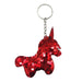 Wholesale double-sided reflective Sequin Unicorn keychains JDC-KC-YD032 Keychains 帝雁 Wholesale Jewelry JoyasDeChina Joyas De China
