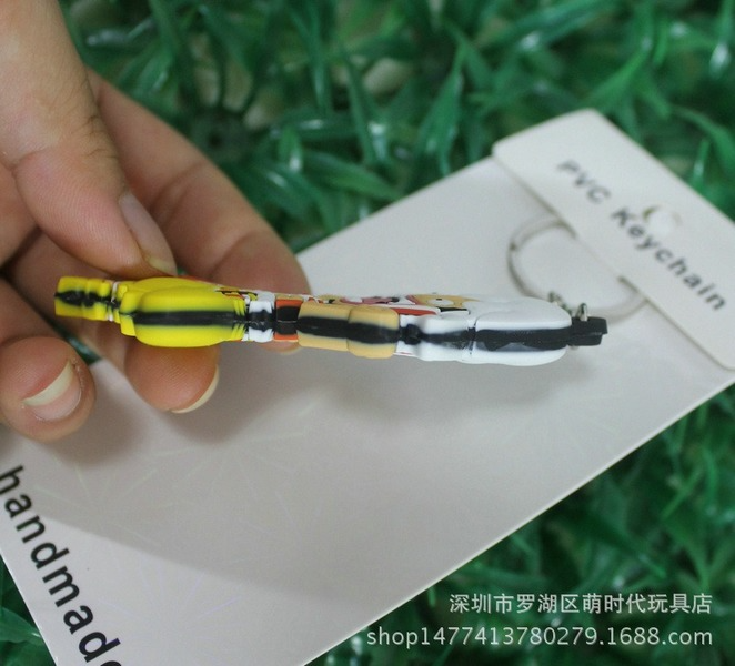 Wholesale double-sided silicone pendant keychain JDC-KC-MSD053 Keychains JoyasDeChina Wholesale Jewelry JoyasDeChina Joyas De China
