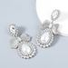 Wholesale drop glass diamond Bow Earrings JDC-ES-JL524 Earrings JoyasDeChina Wholesale Jewelry JoyasDeChina Joyas De China