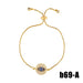 Bulk Jewelry Wholesale drop oil devil's eye bracelet JDC-as013 Wholesale factory from China YIWU China