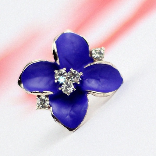 Bulk Jewelry Wholesale drop oil four-petal flowers exaggerated cute stud earrings    JDC-ES-b086 Wholesale factory from China YIWU China
