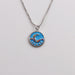 Wholesale drop oil Rhinestone Pendant sweater chain necklace JDC-NE-ML099 NECKLACE JoyasDeChina 0730CX blue (white gold chain) Wholesale Jewelry JoyasDeChina Joyas De China