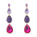 Wholesale drop shaped alloy diamond earrings JDC-ES-V116 Earrings JoyasDeChina violet Wholesale Jewelry JoyasDeChina Joyas De China