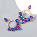 Wholesale drop-shaped glass diamond geometric alloy earrings JDC-ES-JL126 Earrings JoyasDeChina purple Wholesale Jewelry JoyasDeChina Joyas De China