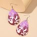 Wholesale drop-shaped tassel sequin leather earrings JDC-ES-GSMQ008 Earrings 妙奇 Wholesale Jewelry JoyasDeChina Joyas De China