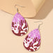 Wholesale drop-shaped tassel sequin leather earrings JDC-ES-GSMQ008 Earrings 妙奇 A Wholesale Jewelry JoyasDeChina Joyas De China