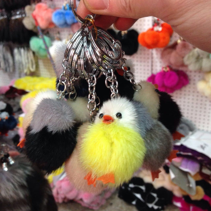 Wholesale duck alloy imitation hair pendant keychain JDC-KC-Zuge026 Keychains 祖格 Wholesale Jewelry JoyasDeChina Joyas De China