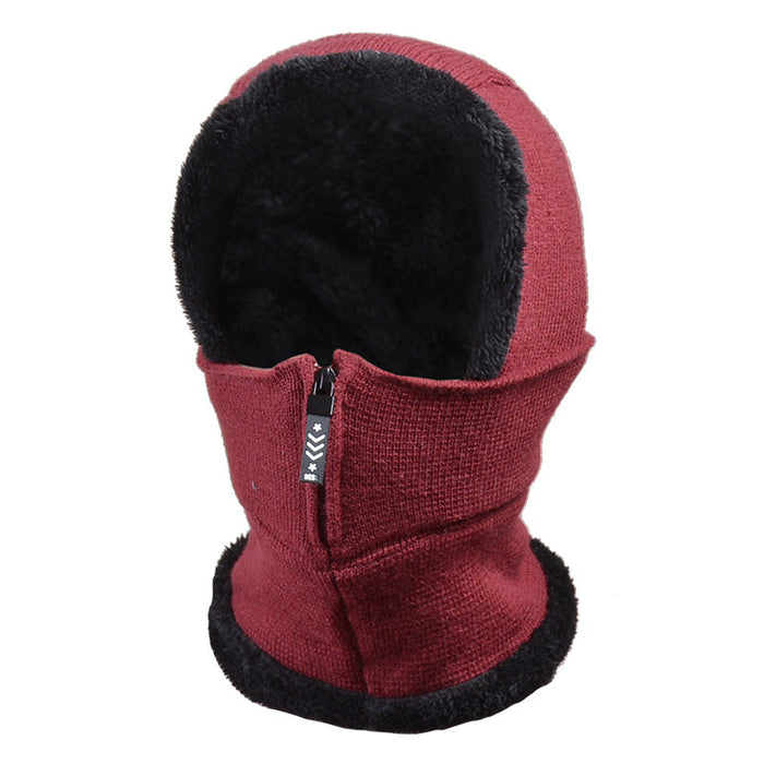 Wholesale ear protection conjoined hat pack of 2 JDC-FH-BG014 Fashionhat JoyasDeChina wine red MINIMUM 2 Wholesale Jewelry JoyasDeChina Joyas De China